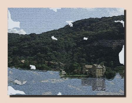 Fresque mosa�que du ch�teau du Cingle